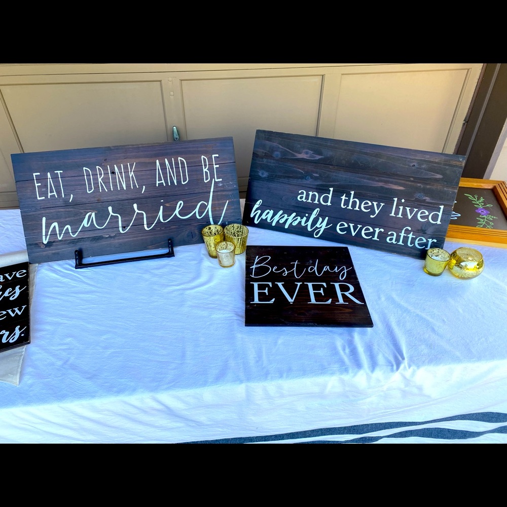 Wedding decoration lot.